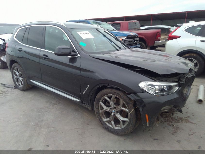 2021 BMW X3 SDRIVE30I VIN: 5UXTY3C03M9E67371