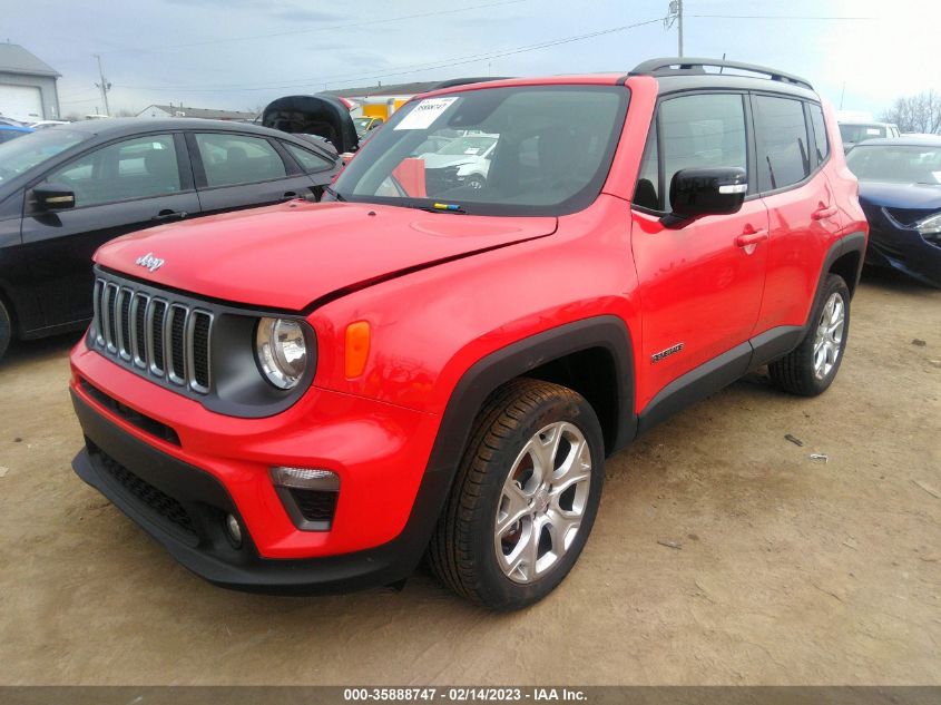 2022 JEEP RENEGADE LIMITED VIN: ZACNJDD11NPN50139