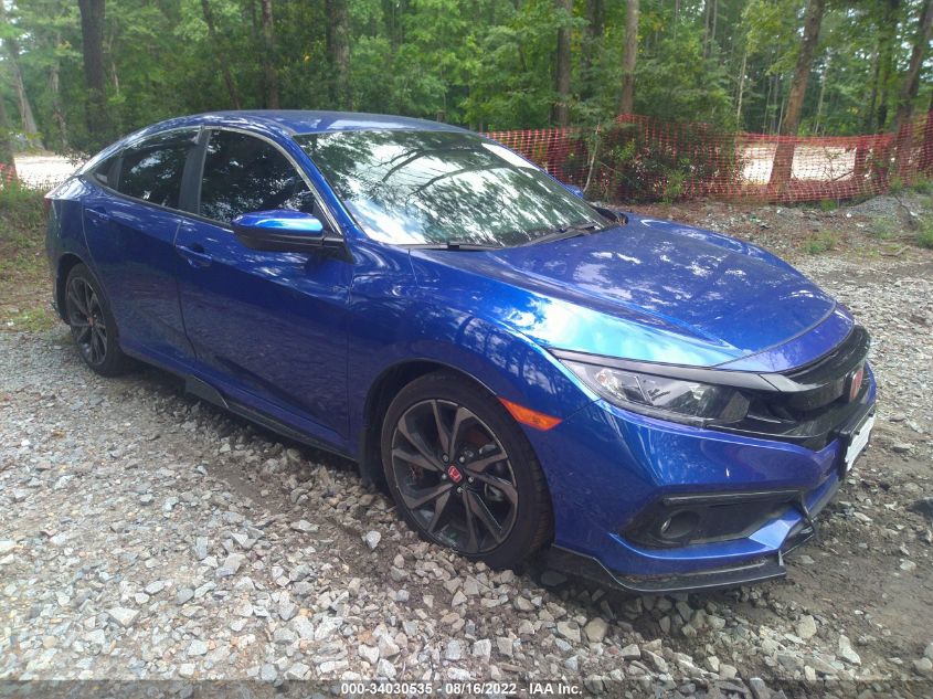 2021 HONDA CIVIC SEDAN SPORT VIN: 2HGFC2F82MH528880