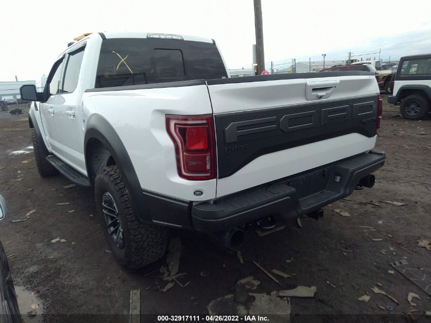 2020 FORD F-150 RAPTOR VIN: 1FTFW1RG9LFA78289