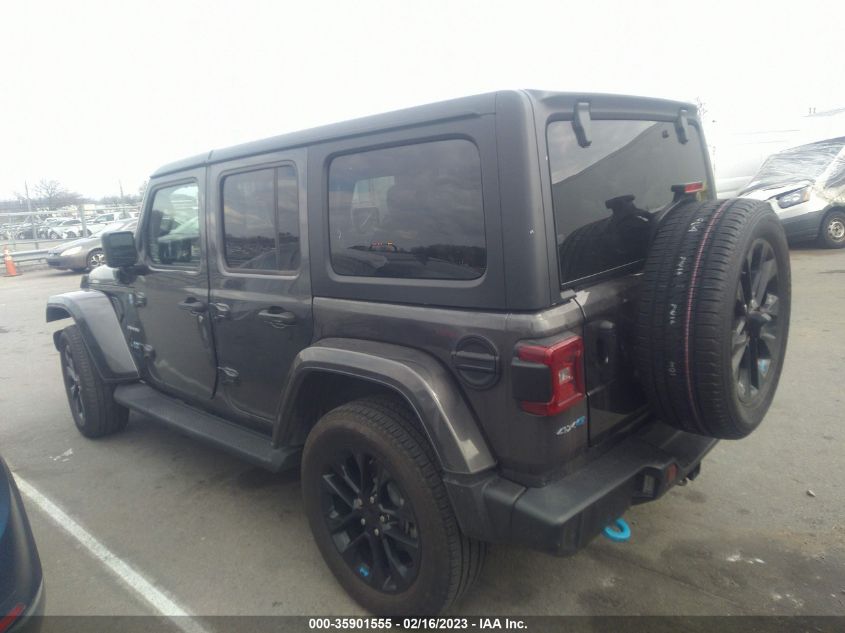 2022 JEEP WRANGLER 4XE UNLIMITED SAHARA VIN: 1C4JJXP60NW107199