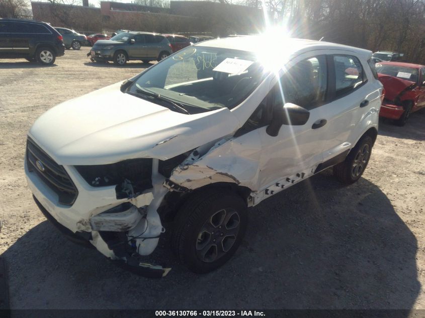 2022 FORD ECOSPORT S VIN: MAJ6S3FL5NC468857