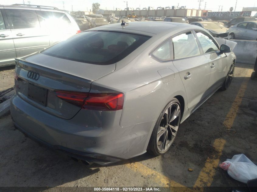 2022 AUDI S5 SPORTBACK PREMIUM PLUS VIN: WAUC4CF51NA008709