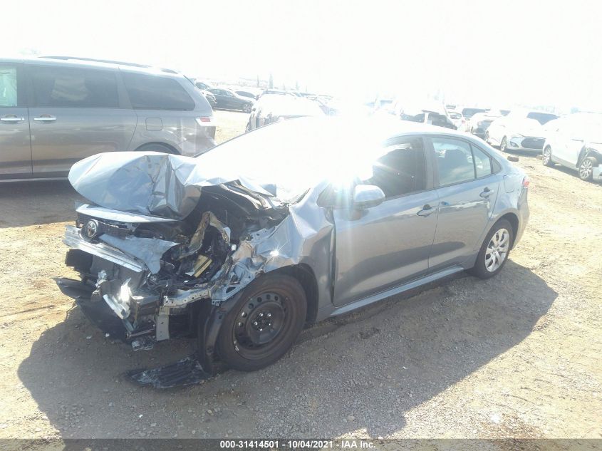 2021 TOYOTA COROLLA LE VIN: 5YFEPMAE1MP172956