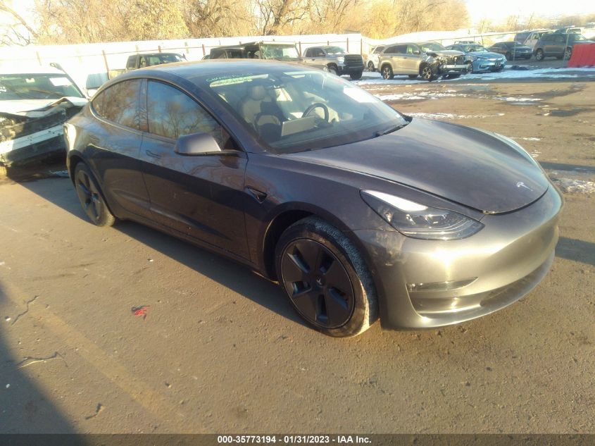 2022 TESLA MODEL 3 LONG RANGE VIN: 5YJ3E1EB7NF253436