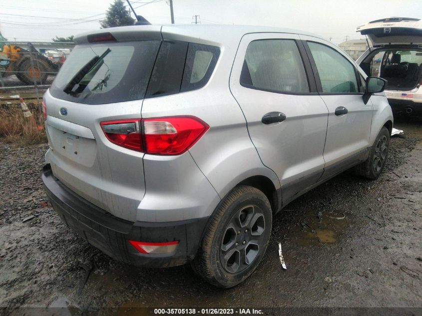 2021 FORD ECOSPORT S VIN: MAJ3S2FE8MC445697
