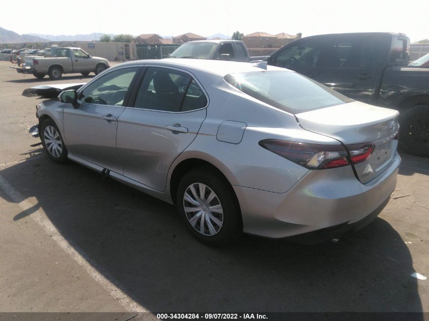2021 TOYOTA CAMRY HYBRID LE VIN: 4T1C31AK4MU551813