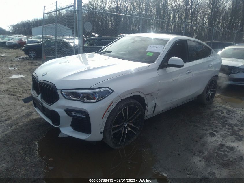 2021 BMW X6 XDRIVE40I VIN: 5UXCY6C07M9E90086