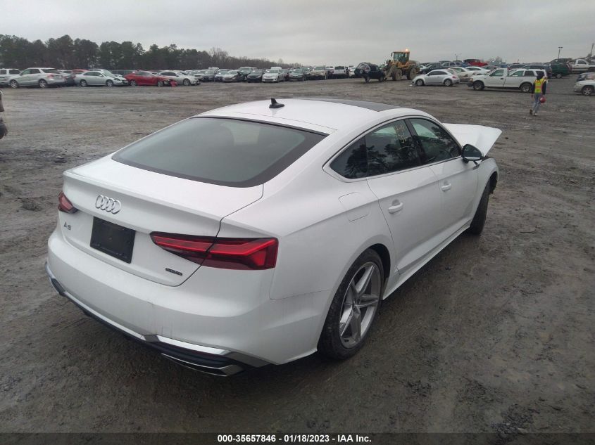 2021 AUDI A5 SPORTBACK S LINE PREMIUM VIN: WAUDACF57MA017006
