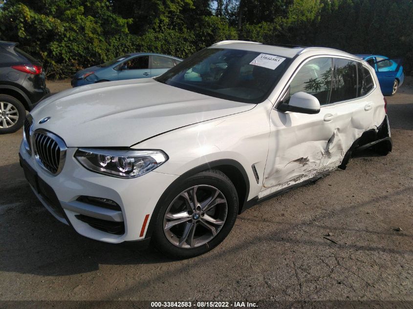 2021 BMW X3 XDRIVE30I VIN: 5UXTY5C01M9E27401
