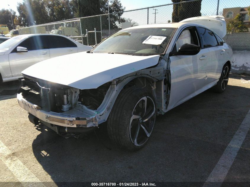 2021 HONDA ACCORD SEDAN SPORT VIN: 1HGCV2F31MA020416