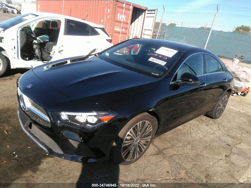 2022 MERCEDES-BENZ CLA CLA 250 VIN: W1K5J4GB3NN250253