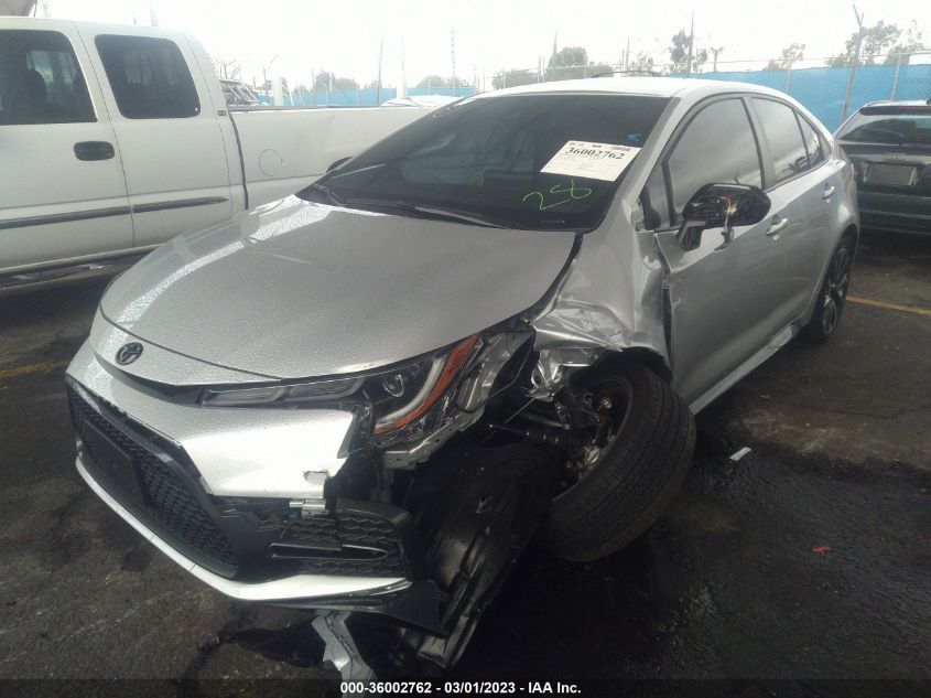 2022 TOYOTA COROLLA SE/SE NIGHTSHADE/APEX SE VIN: JTDS4MCE8N3500490