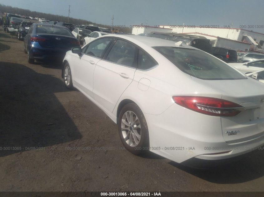 2020 FORD FUSION SE VIN: 3FA6P0HD1LR185196