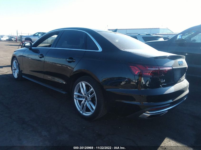 2021 AUDI A4 SEDAN S LINE PREMIUM PLUS VIN: WAUEAAF47MA066948