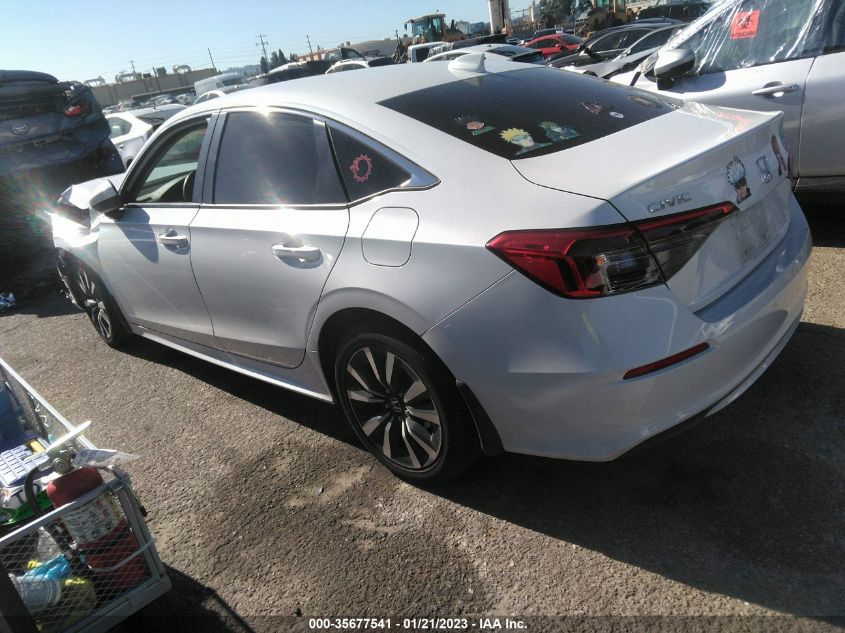 2022 HONDA CIVIC SEDAN EX VIN: 2HGFE1F7XNH313468