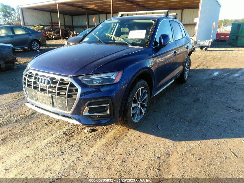 2021 AUDI Q5 PREMIUM PLUS VIN: WA1BAAFY8M2045510