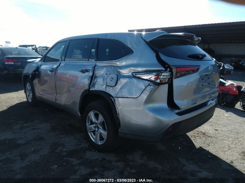 2022 TOYOTA HIGHLANDER LE VIN: 5TDZZRAHXNS098335