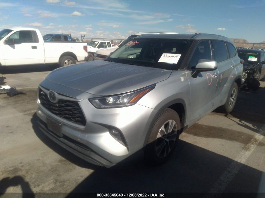 2020 TOYOTA HIGHLANDER XLE VIN: 5TDGZRAH6LS502168