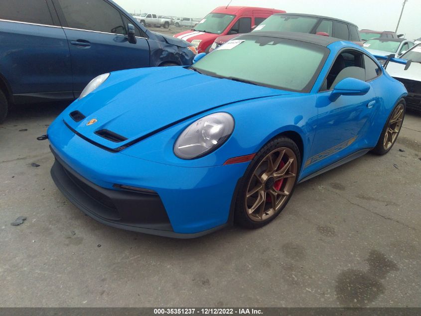 2022 PORSCHE 911 GT3 VIN: WP0AC2A91NS268684