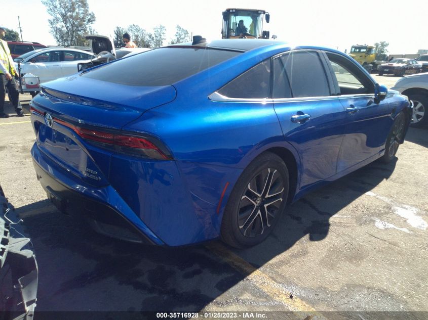 2022 TOYOTA MIRAI XLE/LIMITED VIN: JTDAAAAA3NA004057
