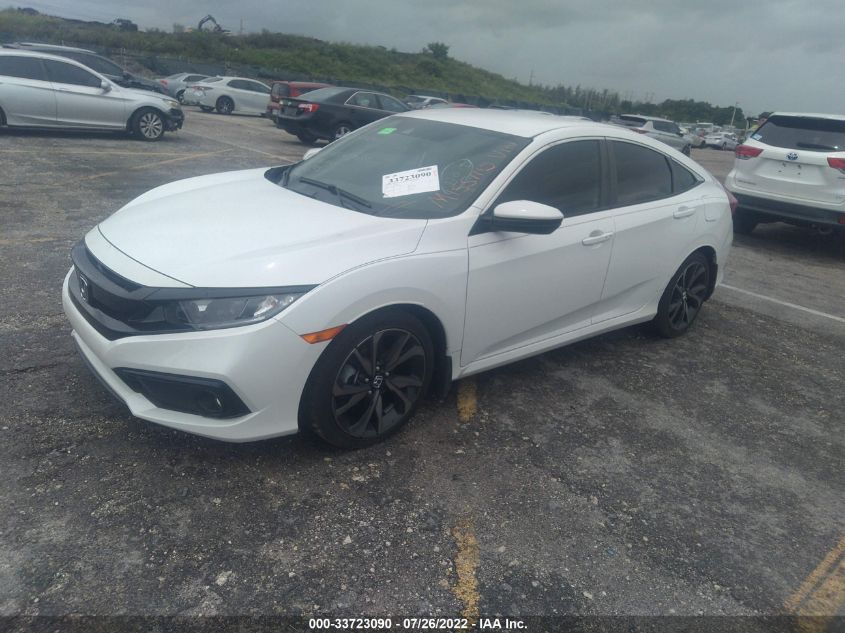 2020 HONDA CIVIC SEDAN SPORT VIN: 2HGFC2F83LH504554
