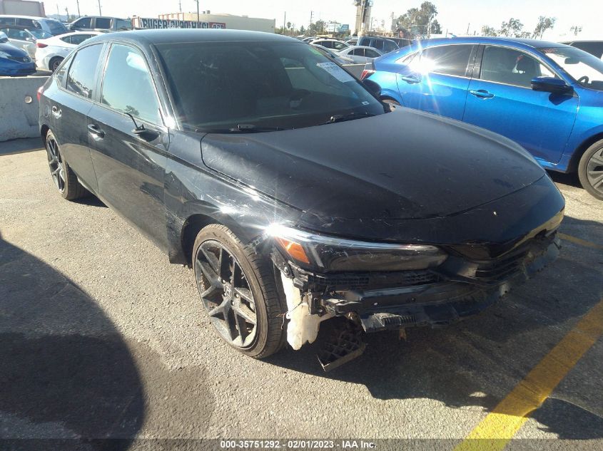 2022 HONDA CIVIC SEDAN SPORT VIN: 2HGFE2F58NH544132