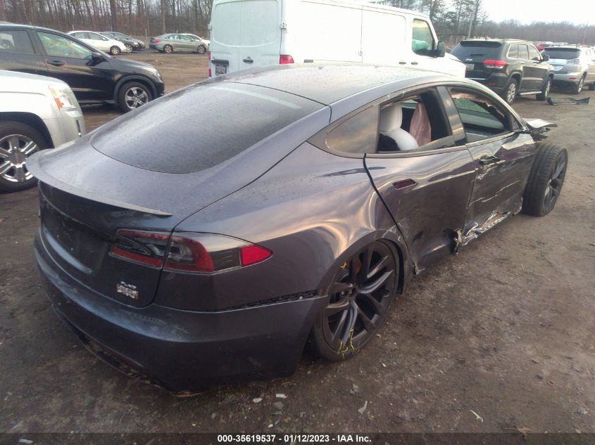 2022 TESLA MODEL S PLAID VIN: 5YJSA1E62NF459662