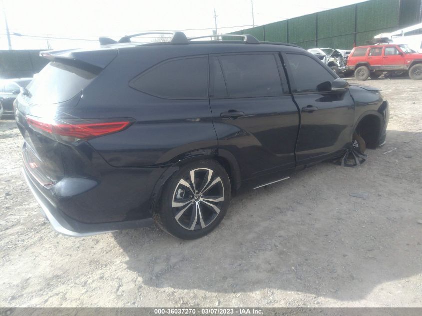 2022 TOYOTA HIGHLANDER XSE VIN: 5TDLZRBH0NS212525