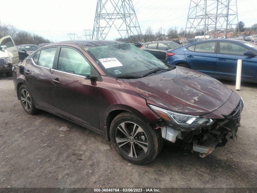 2022 NISSAN SENTRA SV VIN: 3N1AB8CV7NY229523