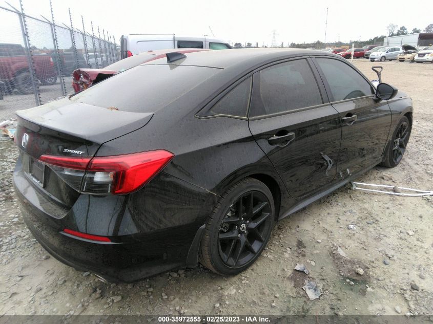 2022 HONDA CIVIC SEDAN SPORT VIN: 2HGFE2F57NH545059