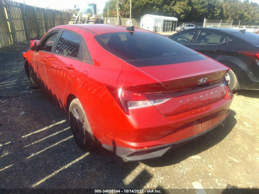 2021 HYUNDAI ELANTRA SEL VIN: 5NPLS4AGXMH007587