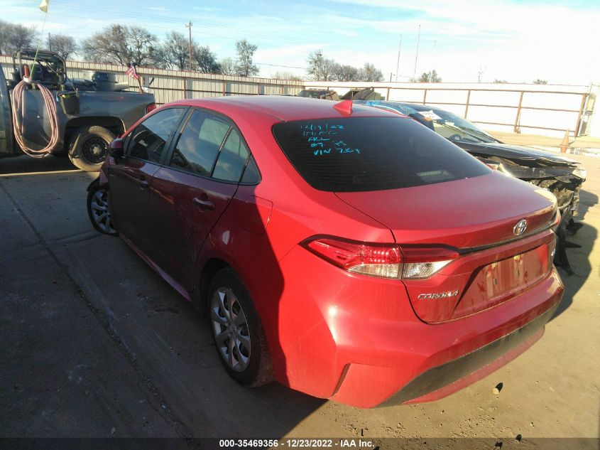 2020 TOYOTA COROLLA LE VIN: JTDEPRAEXLJ067350
