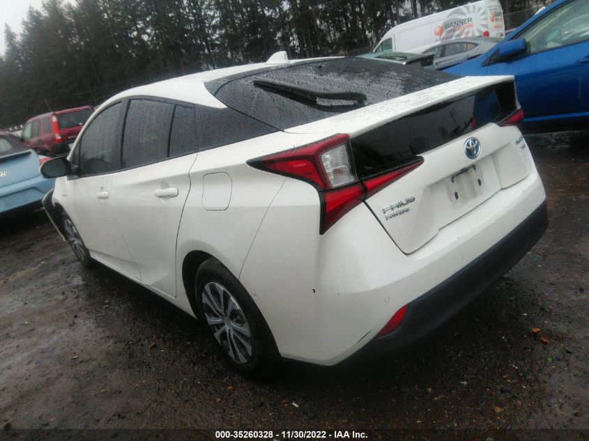 2020 TOYOTA PRIUS LE/XLE VIN: JTDL9RFU6L3022363