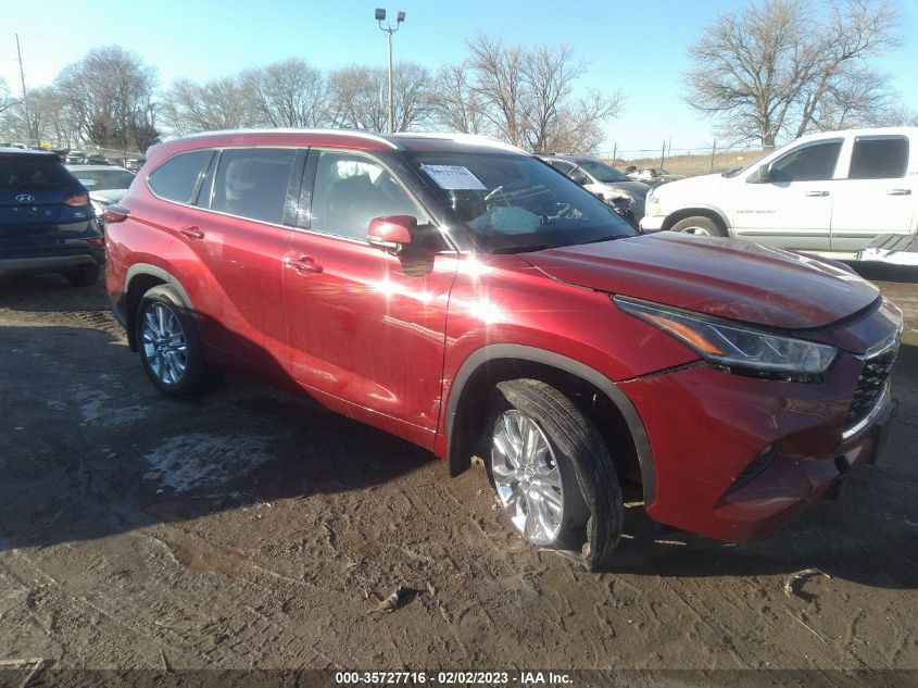 2021 TOYOTA HIGHLANDER LIMITED/PLATINUM VIN: 5TDDZRBH0MS544421