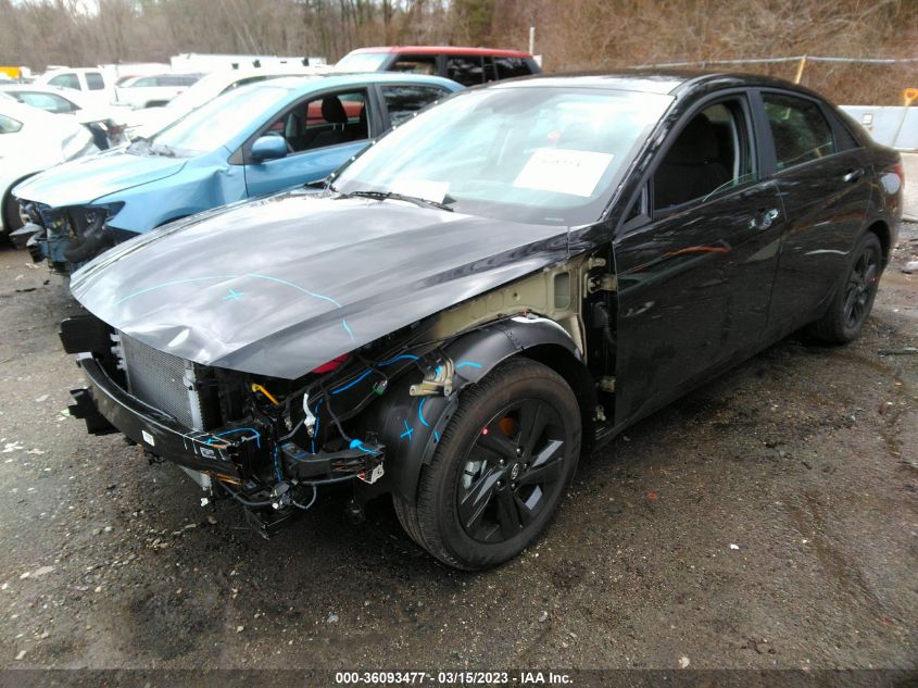 2023 HYUNDAI ELANTRA HYBRID BLUE VIN: KMHLM4AJ1PU057998