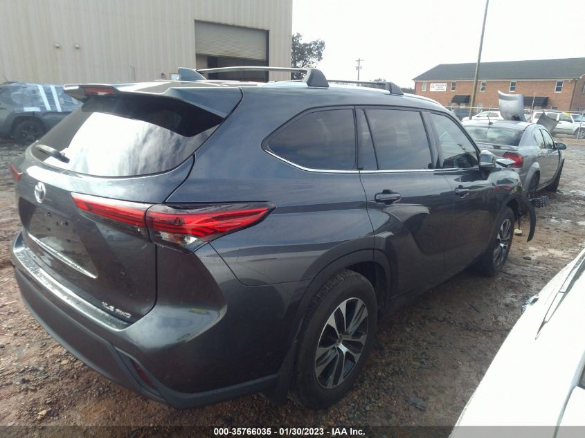 2021 TOYOTA HIGHLANDER XLE VIN: 5TDGZRBH6MS061500