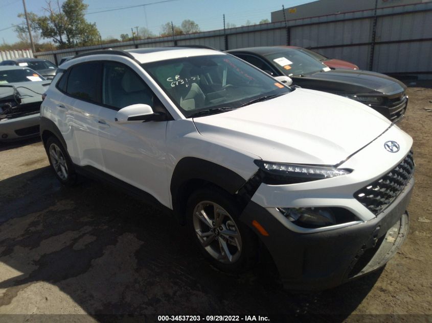 2022 HYUNDAI KONA SEL VIN: KM8K32AB4NU891305