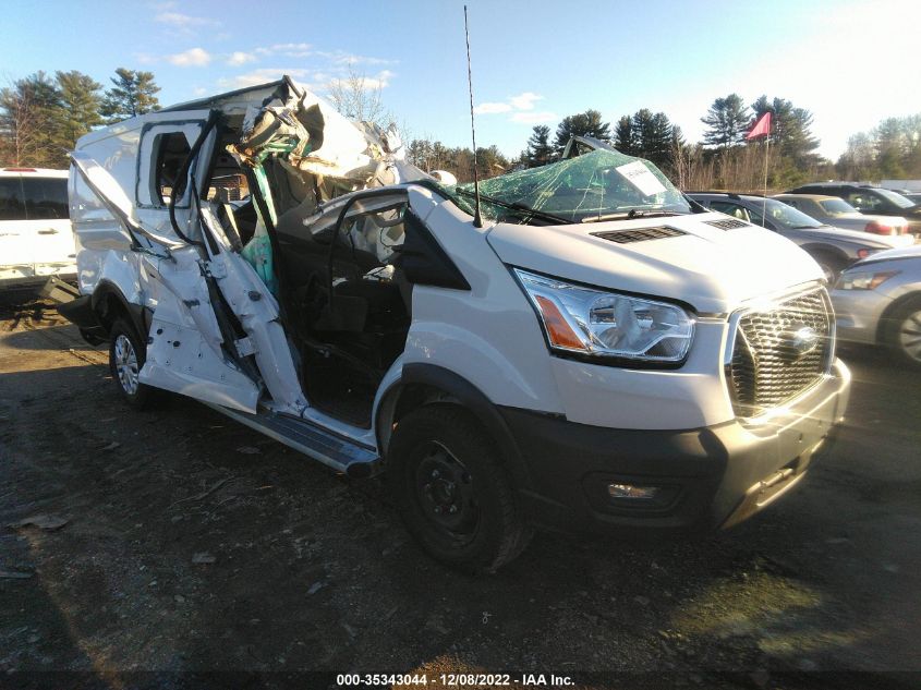 2021 FORD TRANSIT CARGO VAN VIN: 1FTBR1Y89MKA44605