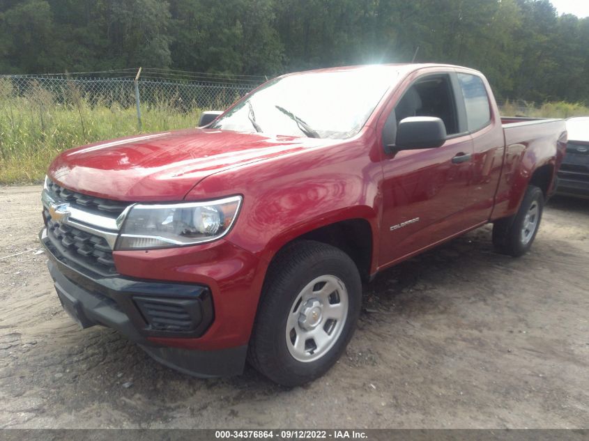 2021 CHEVROLET COLORADO 2WD WORK TRUCK VIN: 1GCHSBENXM1180830