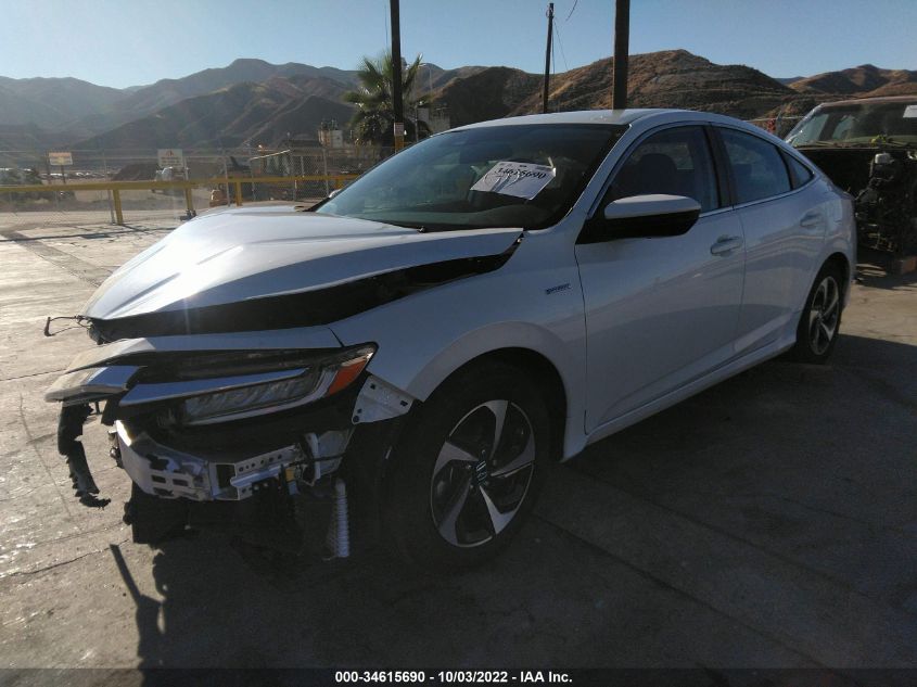 2022 HONDA INSIGHT EX VIN: 19XZE4F5XNE016708