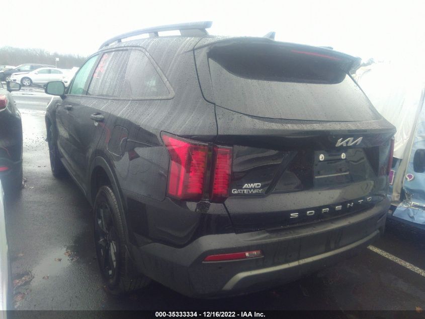 2022 KIA SORENTO X-LINE S VIN: 5XYRLDLC4NG139674