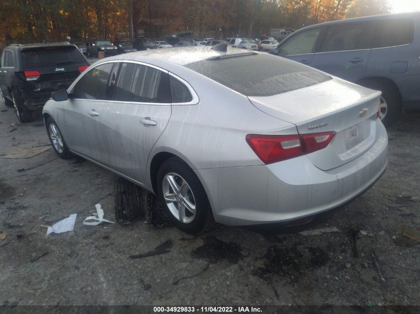 2021 CHEVROLET MALIBU LS VIN: 1G1ZB5ST5MF078324