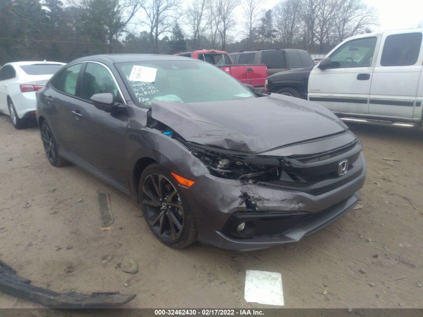 2021 HONDA CIVIC SEDAN SPORT VIN: 2HGFC2F8XMH554837