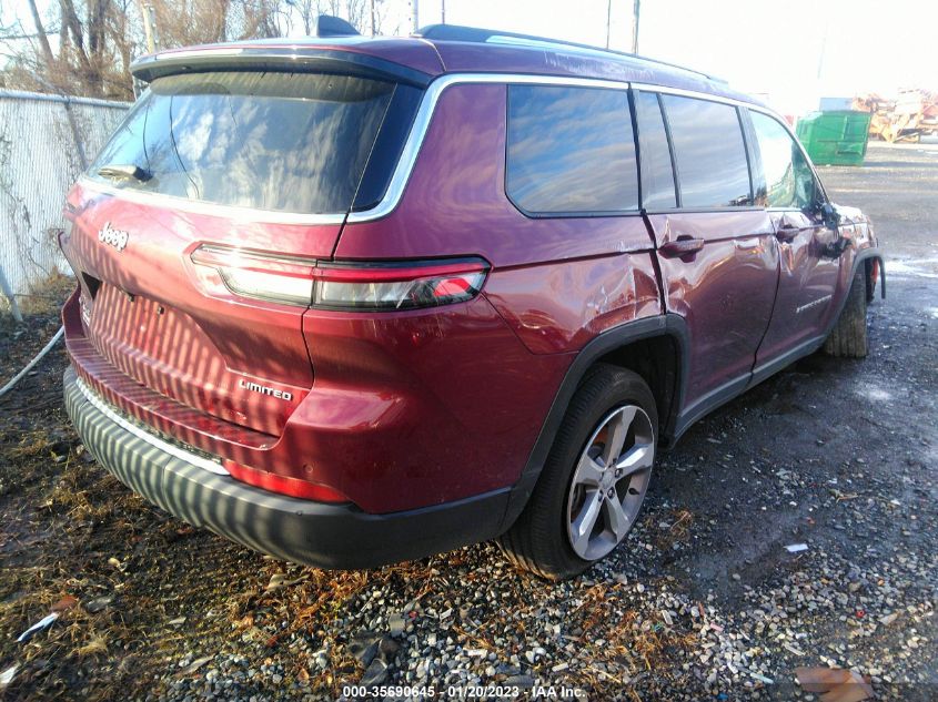 2021 JEEP GRAND CHEROKEE L LIMITED VIN: 1C4RJKBG8M8133736