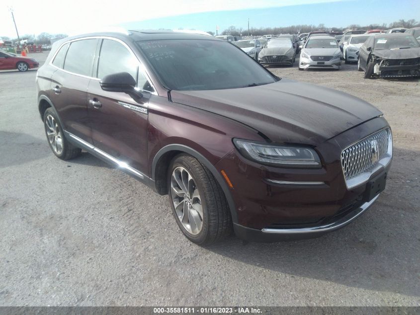 2022 LINCOLN NAUTILUS RESERVE VIN: 2LMPJ8KP5NBL15466