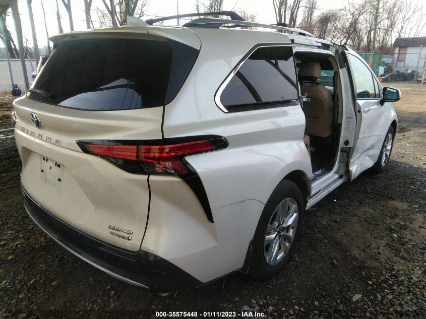 2022 TOYOTA SIENNA LIMITED VIN: 5TDZSKFCXNS046759