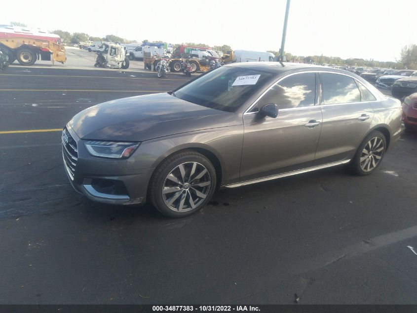 2021 AUDI A4 SEDAN PREMIUM PLUS VIN: WAUBBAF46MA023136