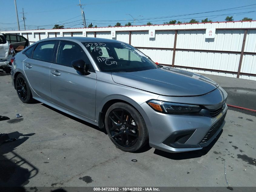 2022 HONDA CIVIC SEDAN SPORT VIN: 2HGFE2F56NH503787