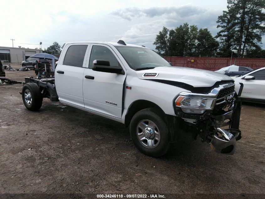 2022 RAM 2500 TRADESMAN VIN: 3C7WR4HJ7NG123515